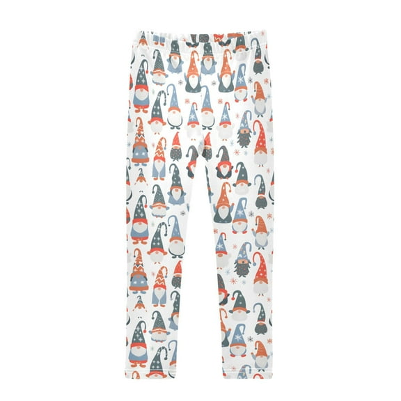 joogoo Girls' Leggings Christmas Gnomes Yoga Pants 6T