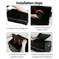 thumbnail image 4 of Car Trunk Organizer Automotive Cargo Organizer Car Storage Box 55L Oxford Cloth Folding Design with Reflective Strip for Safety Visibility, 4 of 7