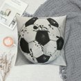 thumbnail image 2 of Qinduosi Basketball Football Baseball Soccer Pillow Covers for Boys Room Set of Kids Decorative Throw Pillow Covers Linen Watercolor Cushion Cases Sofa Bedroom Couch Home Decoration White, 2 of 5