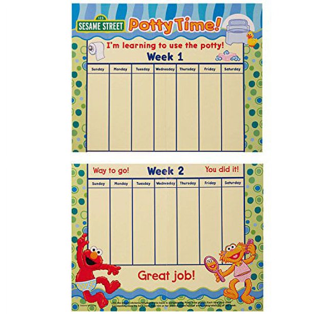 Sesame Street sesame-street-potty-time-potty-training-coloring-and-activity-set-with-progress-chart-and-reward-stickers-walmart-business-supplies