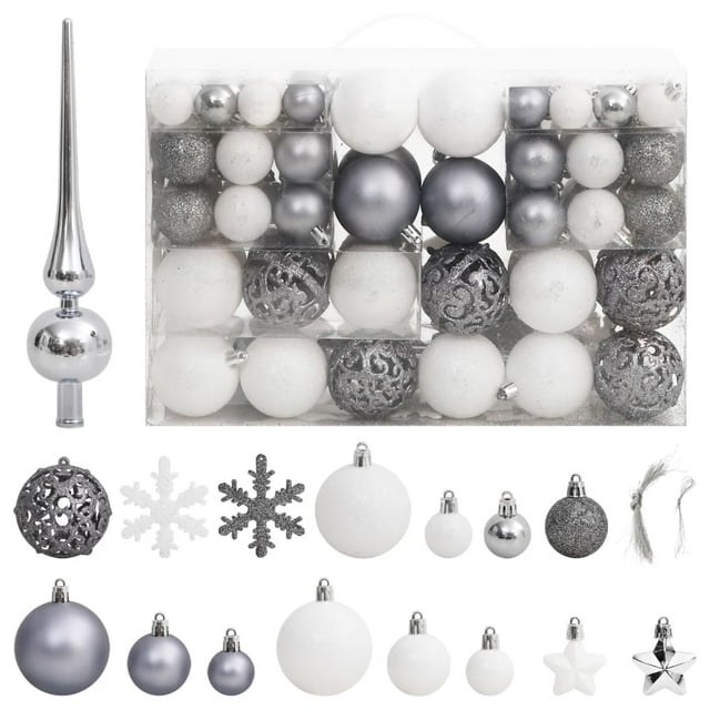 vidaXL Christmas Decoration Christmas Bauble Set Ball Ornament Polystyrene