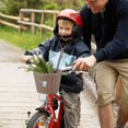 thumbnail image 3 of Cesta de bicicleta para niños Accesorios de bicicleta delantera Cesta de bicicleta de mimbre tejida con serpentinas para manillar, 3 of 5