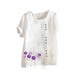 thumbnail image 1 of Camisetas de Manga Corta para Mujeres, Camiseta de Manga Corta Impresa Casual Hecha de 95% Poliéster 5% Spandex para Todas las Estaciones, Camisetas de Manga Corta para Mujeres, 1 of 3
