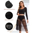 thumbnail image 3 of INNERSY Culottes pour Femmes en Coton, Taille Haute, Culottes Post-Partum, Lot de 5 (S, 5 Noir), 3 of 6