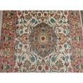 thumbnail image 3 of Exclusive Ivory Medallion Designed Rectangle Area Rugs Hand Knotted Wool Silk Carpet (6 x 4)', 3 of 9