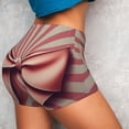 thumbnail image 4 of Balery Retro Bow Printed Workout Shorts for Women Seamless Scrunch Short Gym Yoga Running Sport Active Exercise Fitness Shorts-Medium, 4 of 8