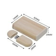 thumbnail image 2 of 10PACK maple USB flash drive with wooden box gift（16GB*10PACK,Maple), 2 of 6