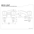 thumbnail image 4 of Kingston Brass Americana Two Handle 4" Centerset Lavatory Faucet, 4 of 4