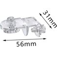 thumbnail image 4 of Veeki 2Pcs Aquarium Écran Pince Aquarium Couvercle Pinces Maille Filet Clip Transparent Jump Guard Solide Aquarium Écran Filet Clips Outil Accessoire-0625, 4 of 5