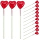 thumbnail image 1 of FELTECHELECTR 50 adornos de espuma roja con forma de corazón para cupcakes de San Valentín, 1 of 7