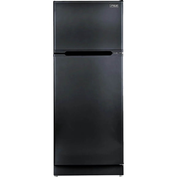 UNIQUE 14 Cu. Ft. Black Propane Off-Grid Top Freezer Refrigerator