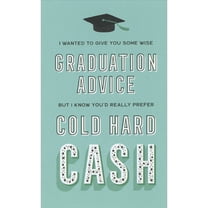 RSVP Graduation Advice or Cold Hard Cash Funny Money Holder / Gift Card Holder Graduation Congratulations Card