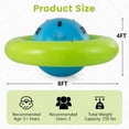 thumbnail image 4 of OLAKIDS 8FT Inflatable Dome Rocker Bouncer, Outdoor Kids Giant Roll and Play Seesaw Rocker with 6 Secure Handles, Max Weight 250 LBS, Toddlers Climbing Toy Backyard Play Center Equipment, 4 of 10