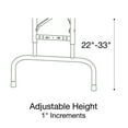 thumbnail image 5 of Correll Heavy Duty 24" x 48" Adjustable Height Blow Molded Folding Table - RA2448, 5 of 12