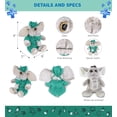 thumbnail image 3 of DolliBu Sitting Elephant Doctor Plush Toy - Super Soft Elephant Doctor Stuffed Animal Dress Up with Cute Scrub Uniform and Cap Outfit - Fluffy Doctor Toy Plush Gift - 9 Inches, 3 of 6