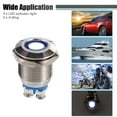 thumbnail image 2 of Unique Bargains 5 Pcs LED Indicator Light 12mm 12V Metal Shell Waterproof Pilot  Dash Signal Lamp Interior White, 2 of 6