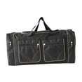 thumbnail image 3 of Bolsa de viaje tipo lona, ​​bolsa de equipaje para mujer y hombre, bolsa de almacenamiento para acampar Negro, 3 of 9