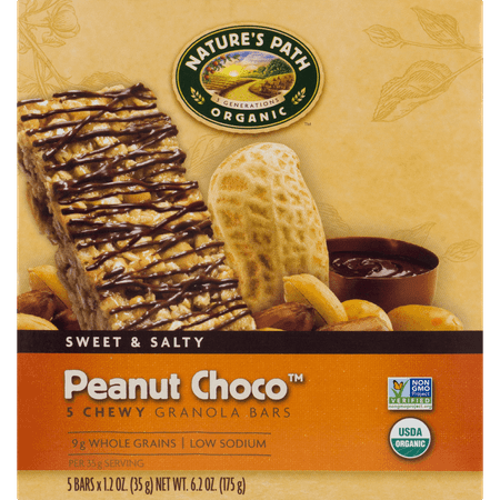 Natures Path Organic Granola Bars Peanut Choco 5 ea