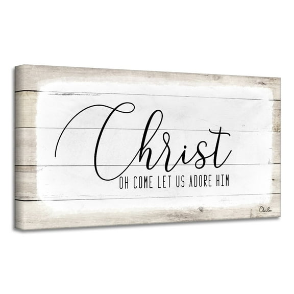Ready2HangArt  'Christ' Holiday Canvas Wall Art by Olivia Rose 24" W x 12" H