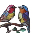 thumbnail image 3 of YAHHU Birds On Branch Desktop Ornaments Iron Double Painted Bird Colorful Figurine Tablet Home Office Decor Knick-Knacks Vivid Metal Art Gifts for Indoor Decoration 5 Birds (11.81 inches / 30.0 cm), 3 of 4