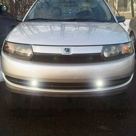 For 2003 2004 Saturn Ion Xenon Foglamps Bumper Foglights Driving Fog Lamps Lights Kit coupe sedan