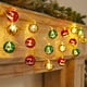 thumbnail image 1 of Cadena de luces de estrella de galvanoplastia navideña, cadena de luces de ambiente colgante para árbol de Navidad, decoración interior, bola de Navidad, 1 of 6