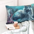 thumbnail image 4 of Sikiie Cat Underwater Fantasy Pillow Covers, Throw Pillow Case Cushion Covers,Cushion for Bedroom,Couch,Home-16"x24", 4 of 6
