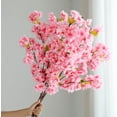 thumbnail image 2 of Sakura Artificial Flowers Bouquet for Garden Party Wedding Marriage Decoration Home Room Decor Fake Flowers Table Vase Ornament, 2 of 5