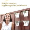 thumbnail image 2 of 6-Inch Plant Hanger Rings, 8-Pack – Metal Wall Mount Brackets for Pots, 2 of 9