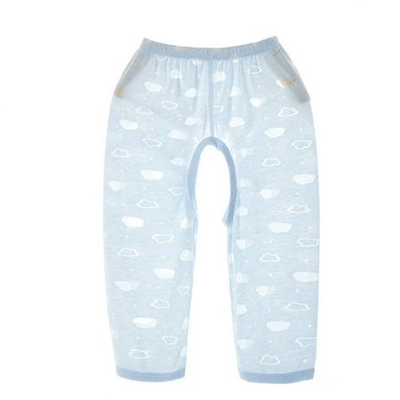 

Baby Thin Breathable Cotton Breathable Open Crotch Pants for Summer