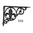 thumbnail image 4 of jifeng Decorative Shelf Bracket Cast Iron Bracket Heavy Duty Strong Iron L Shape Corner Style A, 4 of 8