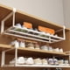 thumbnail image 5 of Zapatero expandible, zapatero retráctil, organizador ajustable para debajo del gabinete (2 blanco), 5 of 8