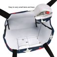 thumbnail image 6 of FORMRS Womens Canvas Tote Bag with Zipper Inner Pocket Shoulder Handbag, Red White Stars, 6 of 7