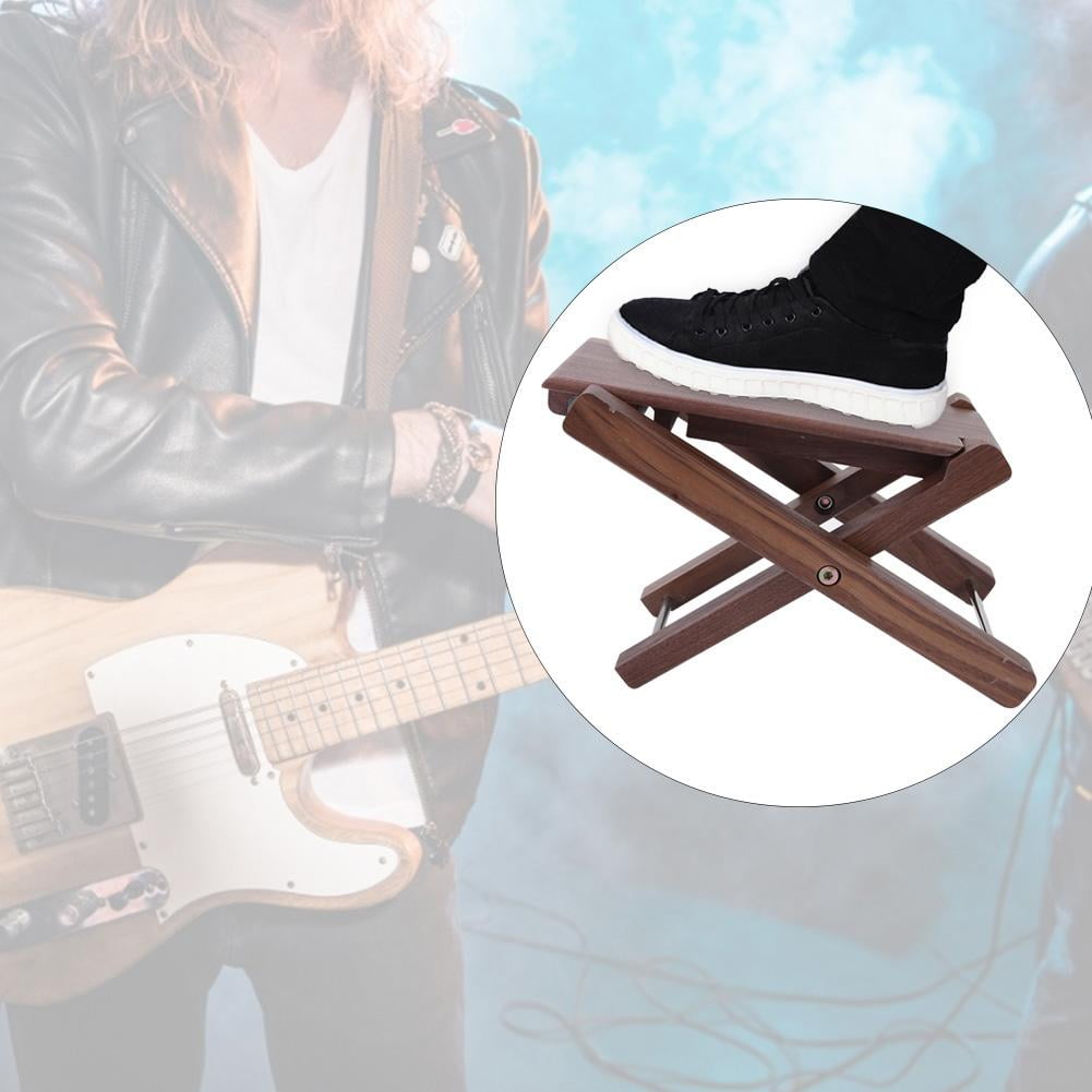 Yosoo Wood Acoustic Guitar Footstool Solid Handicraft Antiskid Folding