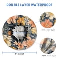 thumbnail image 3 of Shower Caps,Pioneer Flower Floral Print Pattern Waterproof Shower Cap for Women 4 Pieces,Double Reusable Hair Cover for Shower PEVA Elastic Stretch Hem, 3 of 7