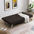 thumbnail image 2 of Espresso Faux Linen - Recline for Rest - Living Room Decor - User - friendly Assembly, 2 of 5