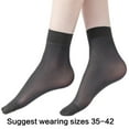 thumbnail image 5 of Huhudde 10 Pairs Women's Anti Snags Super Thin Stockings Silk Soft Stretchable Sheer Ankle High Socks For Formal and Casual, 5 of 15
