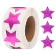 thumbnail image 1 of 500 piezas de Etiquetas de Estrella Autoadhesivas de 1 Pulgada para Tienda y Hogar, Rojo Rosa, 1 of 6
