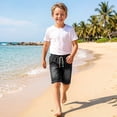 thumbnail image 7 of OGLCCG Boys Jean Shorts Elastic Waisted Drawstring Baggy Denim Shorts Summer Knee Length Casual Shorts with Pockets 1-12 Years, 7 of 7