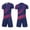 Purple, variant on ITSAME Girls Football Training Outfits Breathable V-Neck Top and Shorts Set Kids Soccer Uniform 2-Piece Red Size 6