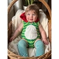 thumbnail image 4 of RUINIXCW Newborn Baby Boy Girl Halloween Caterpillar Costume Infant Baby Boy Fall Winter Clothes Sleeveless Hooded Stripe Zipper Romper and Stockings, 4 of 10