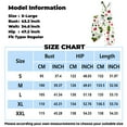 thumbnail image 2 of Women's Summer Overalls with Christmas Print - Vintage Jumpsuit (Non-Adjustable Straps), Dark Green, Size XXXL, 2 of 4