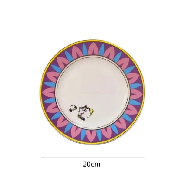 Tetera de Disney con bonitos dibujos de La Bella y La Bestia, tazas de café, taza de Sra. Potts y Chip, teteras, un juego de té, envío directo, Gif de escritorio