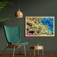 thumbnail image 2 of Ocean Wall Art with Frame, Colorful Life Natural Environment Deep down in the Sea Scenery Exotic Holiday Picture, Printed Fabric Poster for Bathroom Living Room, 35" x 23", Blue Beige, by Ambesonne, 2 of 2