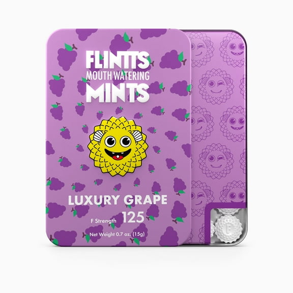 Flintts Mouth Watering Mints Luxury Grape - F-Strength 125