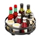 thumbnail image 1 of 360-Degree Rotating Seasoning Rack Non-Slip Carbon Steel Storage Tray for Storage Tank Seasoning Kitchen Parts A, 1 of 5