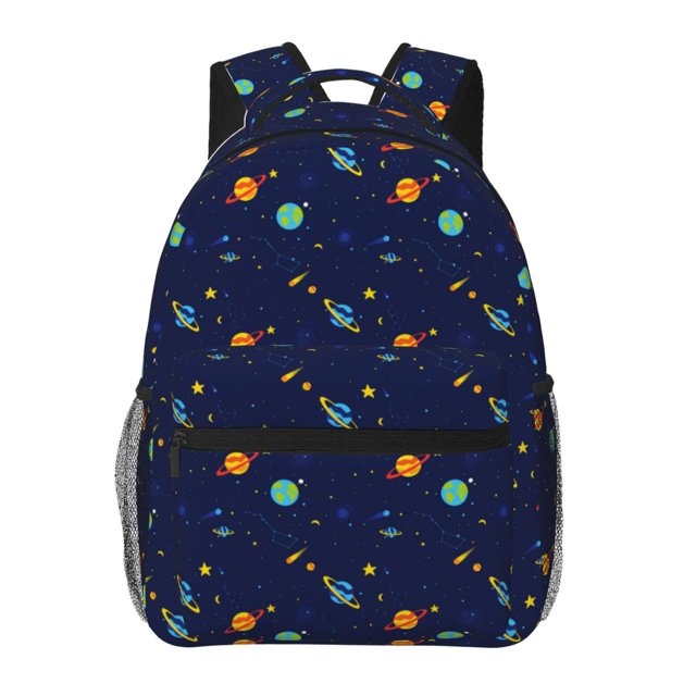 Easygdp Space Galaxy Mochila Ergonómica Versátil para Laptop - Múltiples Bolsillos, Correas Ajustables, Unisex para Escuela, Viajes y Actividades al Aire Libre-One Size