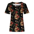 thumbnail image 4 of Camisetas informales de verano para mujer, cuello cuadrado, manga corta, túnica, blusas sueltas y cómodas OAVQHLG3B Store  lin121212, 4 of 4