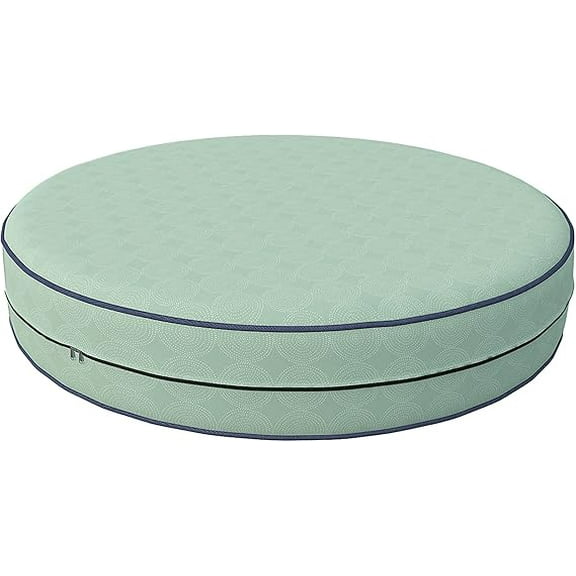 Covers & All Round Cushion Cover, Weather & UV Resistant Water Repellant Protector for Patio Outdoor Seats Chairs Porch Living Room Decor, with Zippers (12" Diameter X 5" H)