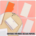 thumbnail image 3 of 2 Pack A6 Soft PVC 6 Rings Binder, Clear Budget Binder, Refillable Planner Binder, Ring Binder Cover with Snap Button, 3 of 7